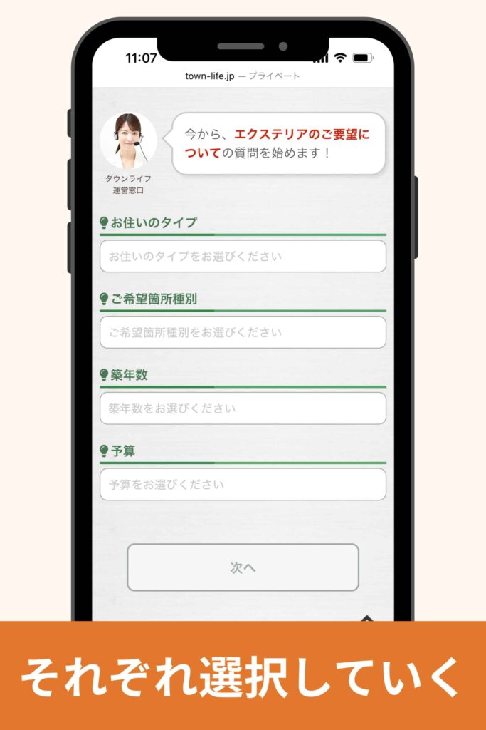 自分にあった内容を選択していく
