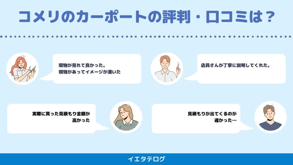 コメリカーポートの評判口コミは？