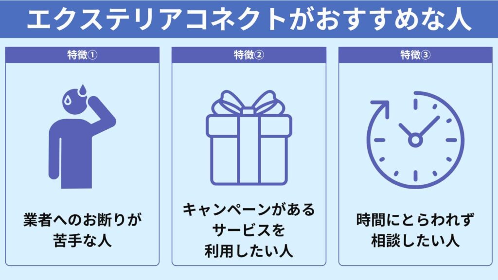 エクステリアコネクトがおすすめな人