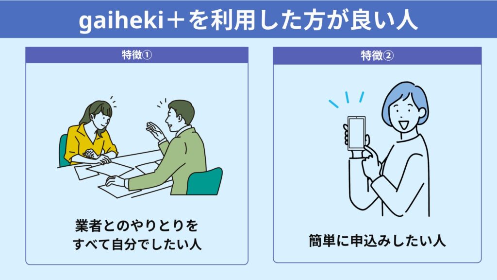 gaiheki＋を利用した方が良い人の特徴