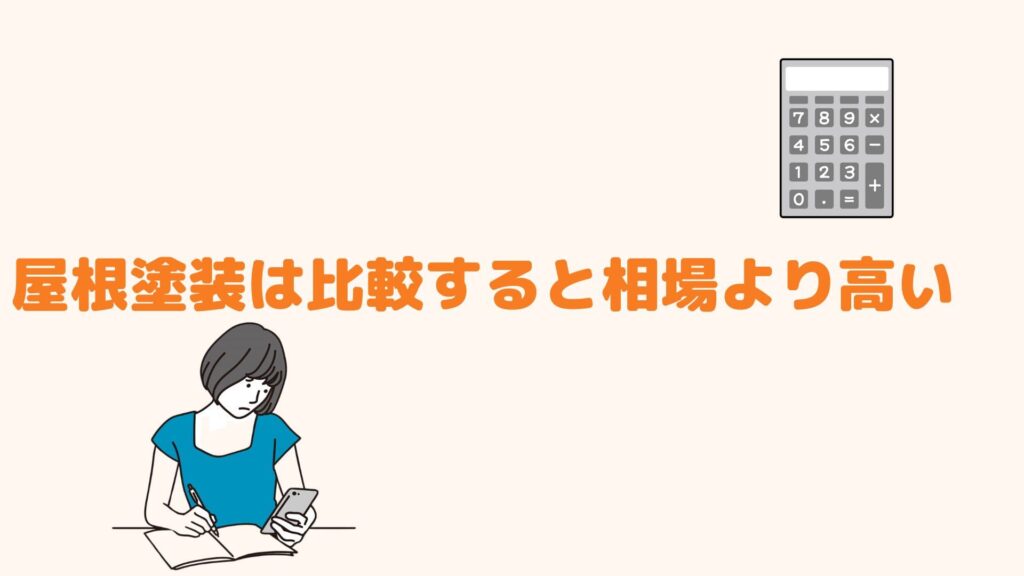 屋根塗装は比較すると相場より高い