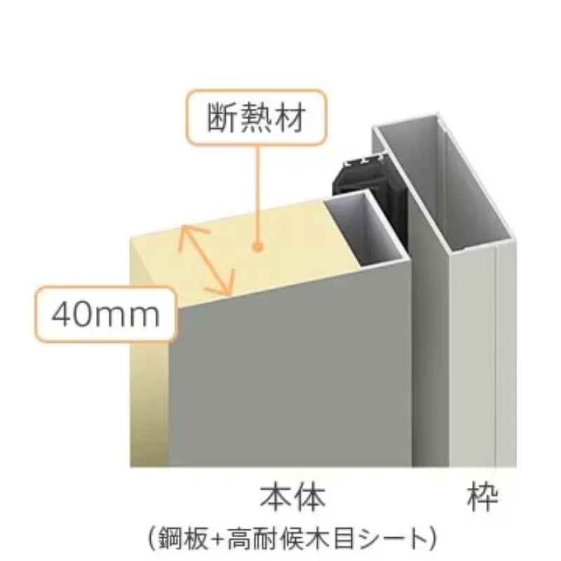 K4 アルミ枠の断面図