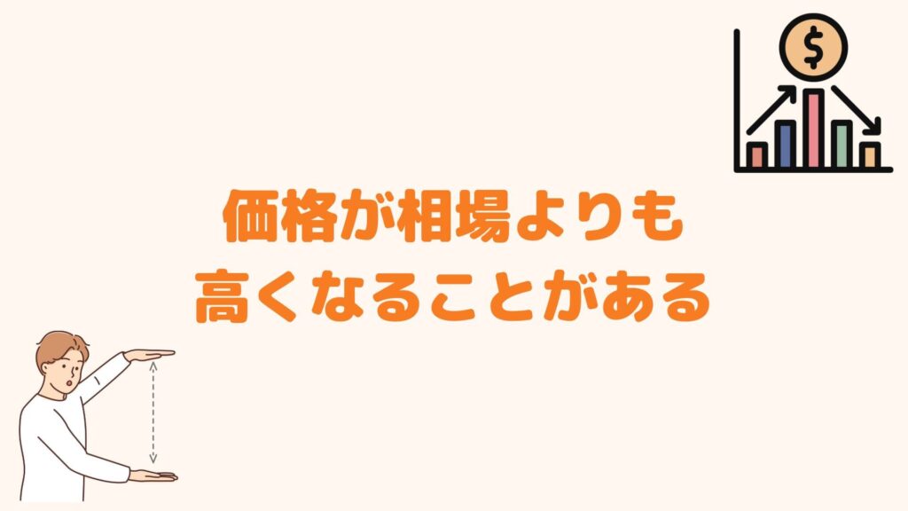 価格が相場よりも高くなることがある