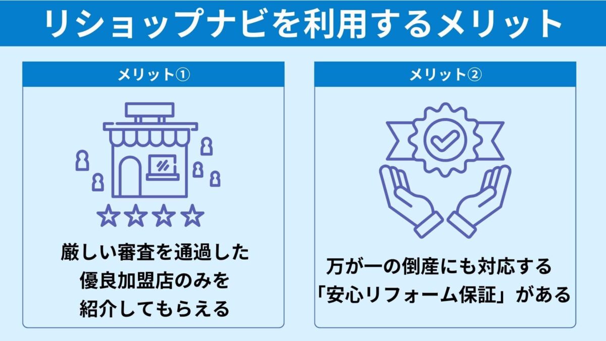 リショップナビを利用する2つのメリット