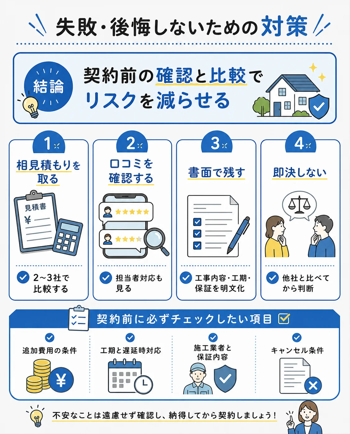ヤマダ電機リフォームで失敗・後悔しないための対策