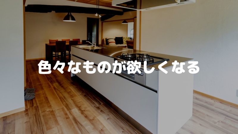 色々な物が欲しくなる