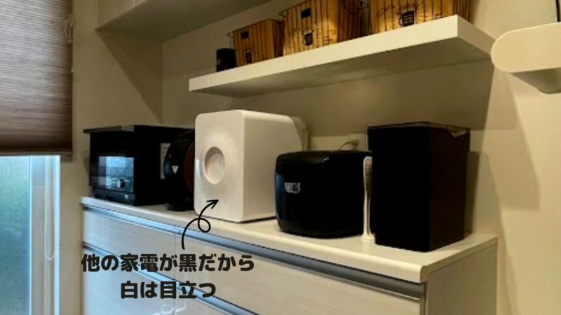 ルーフェンの色が黒がないため目立つ