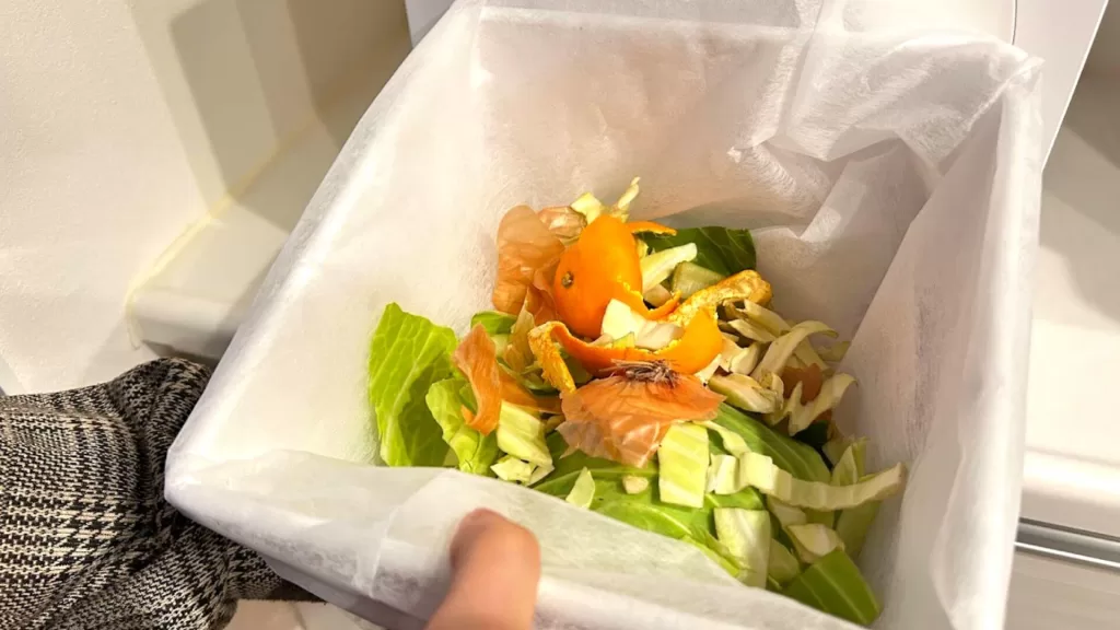 ルーフェンに入れる前の生ゴミ
