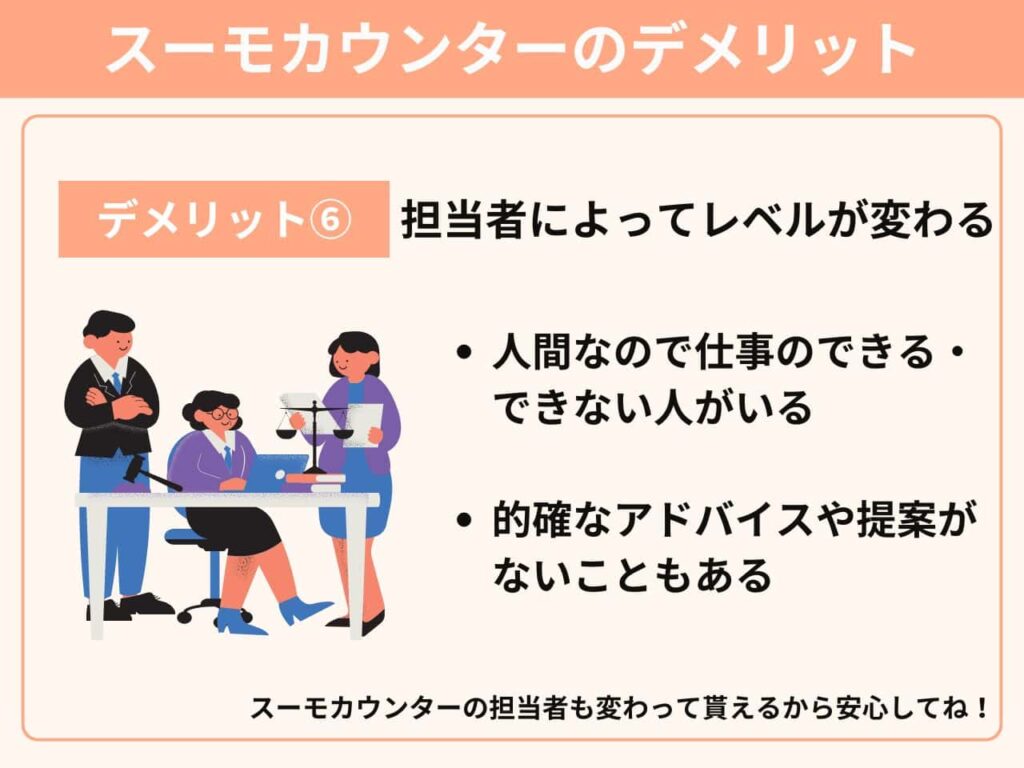 担当者によってレベルが変わる
