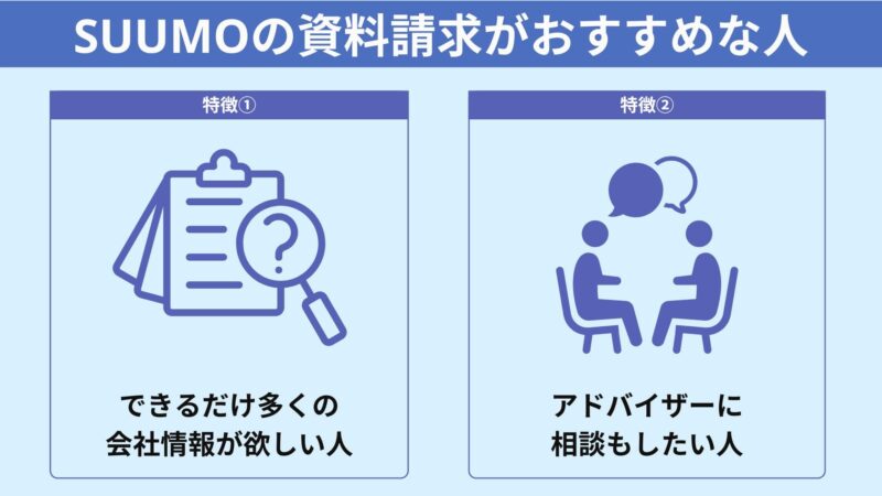SUUMOの資料請求がおすすめな人