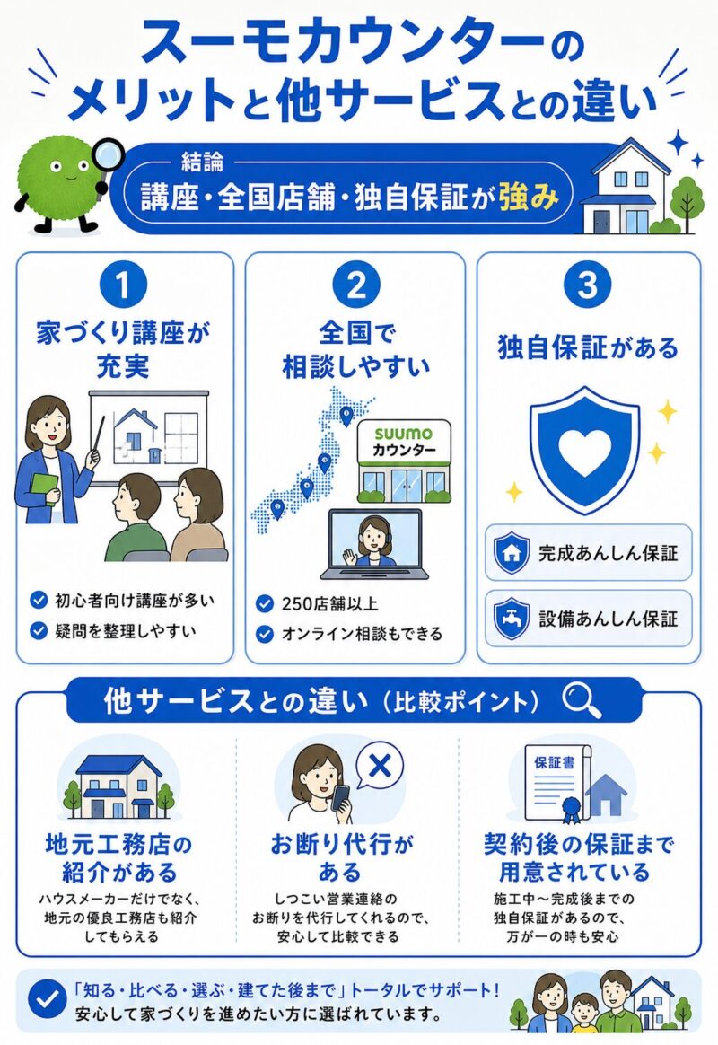スーモカウンターのメリットと他サービスとの違い