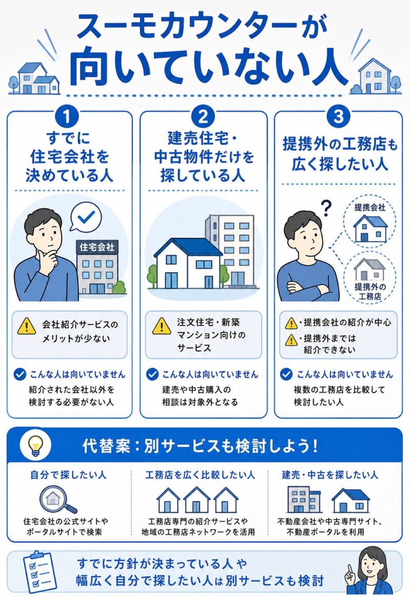 スーモカウンターが向いていない人
