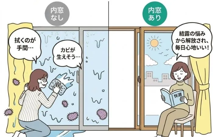 結露の抑制になる