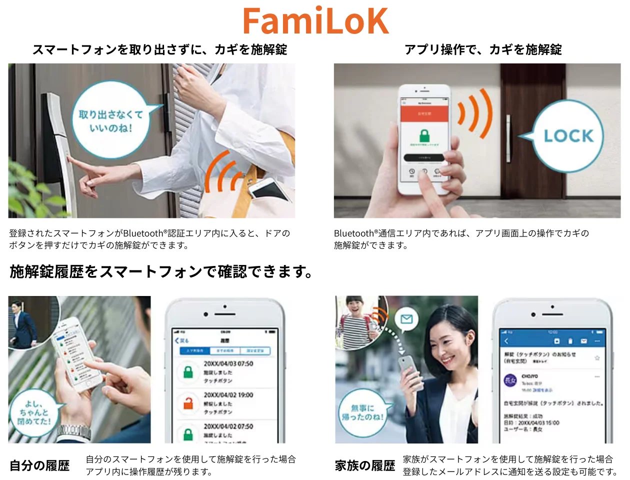 LIXIL リシェント FamiLock スマートフォン解錠