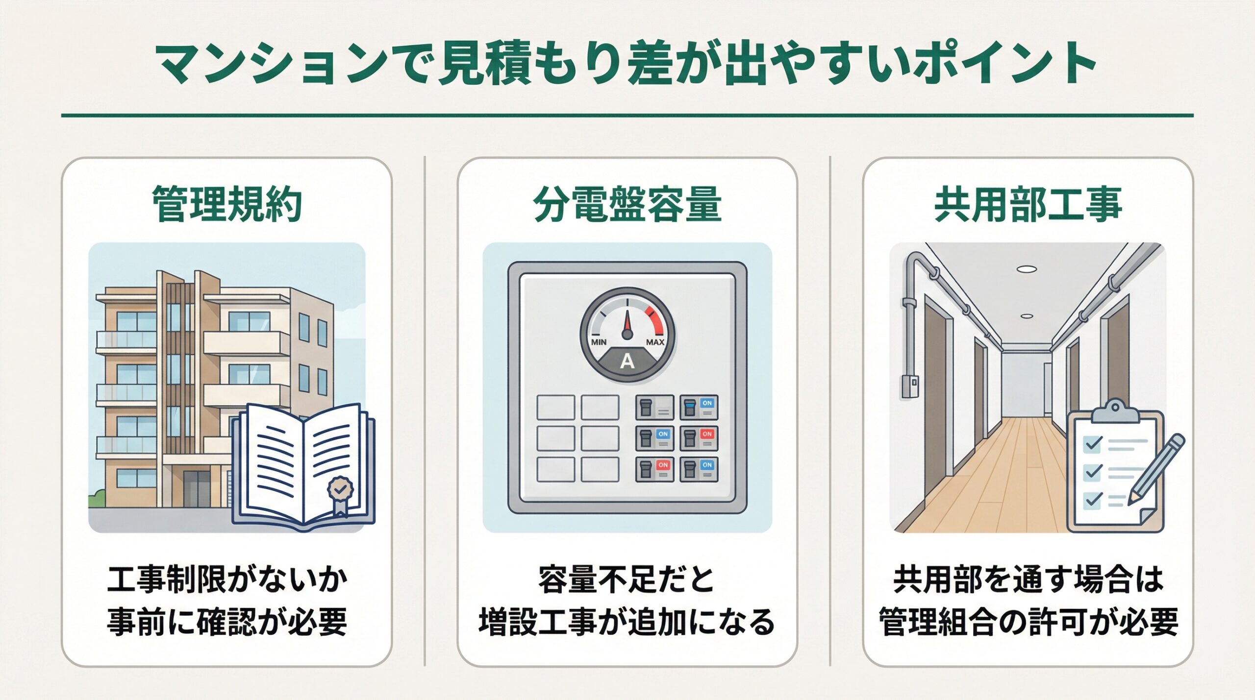 日立IH マンションで見積もり差が出やすいポイント