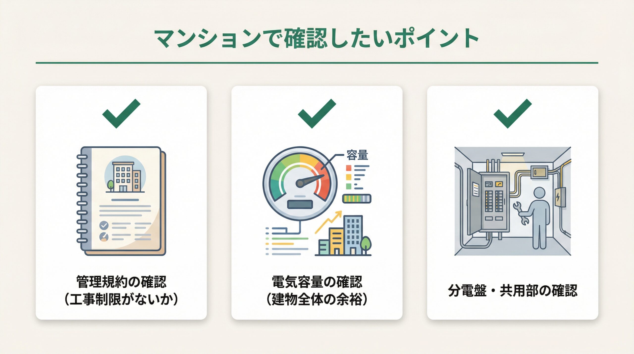 マンションで確認したいポイント